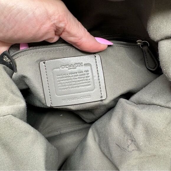 Coach Gray Leather Shoulder Bag - Picture 9 of 12